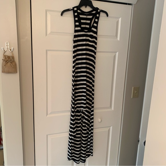 Express High Low Stripe Tank Dress - Picture 3 of 7